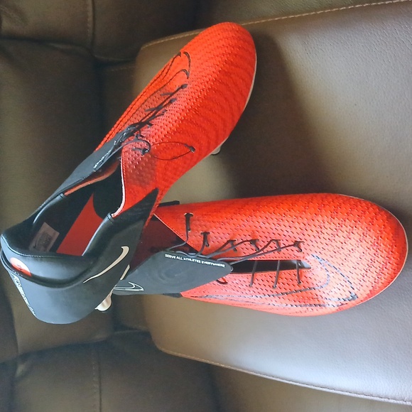 Nike Red and Black Athletic Cleats main image 2